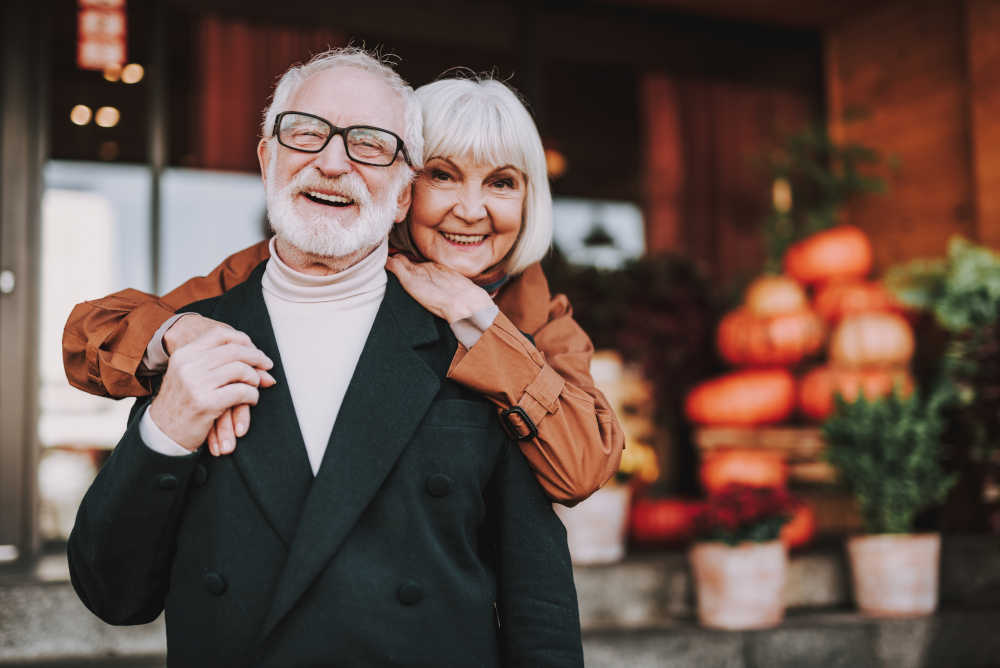 happy retired couple