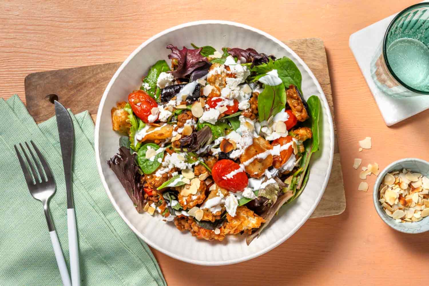 Warm roasted tomato and lentil salad recipe - Rest Less