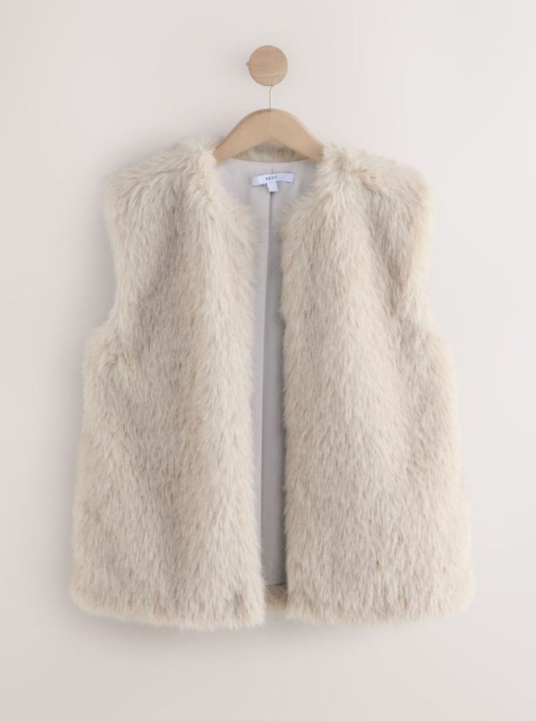 Faux fur gilet
