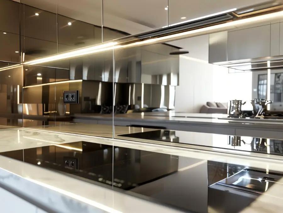 Add a mirrored splashback