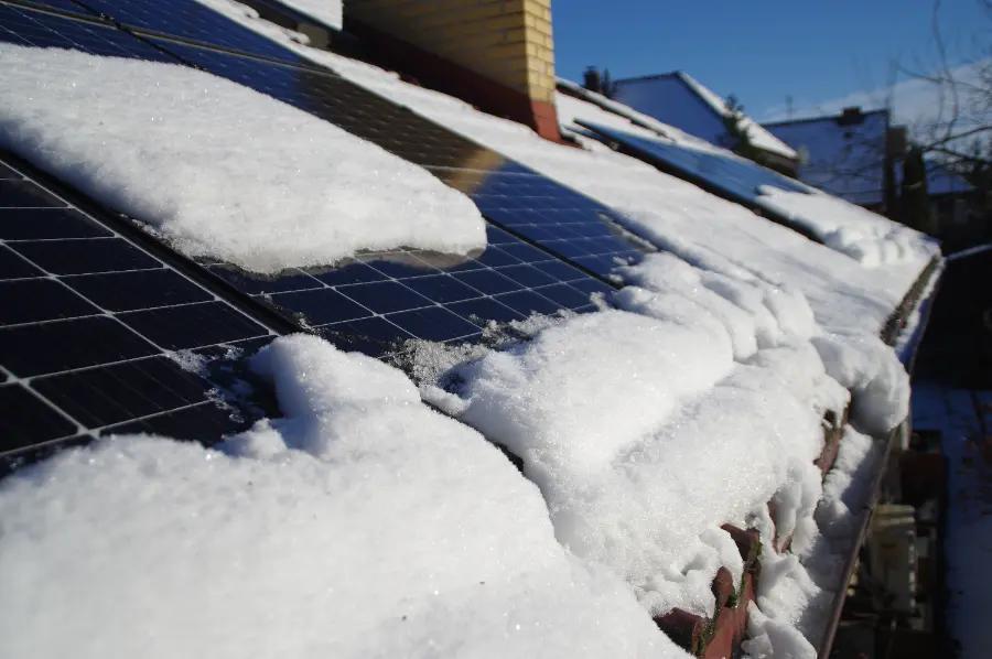 Solar panels work in winter