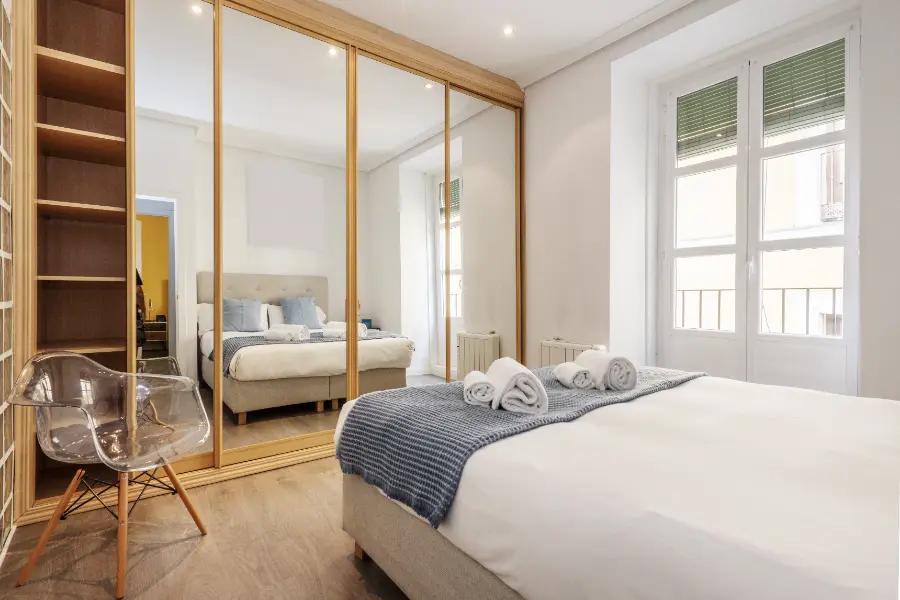 Use mirrored doors