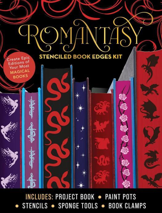 Chartwell Books Romantasy Stenciled Book Edges Kit