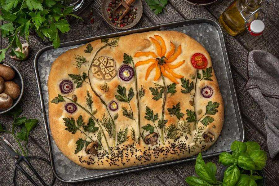 Garden focaccia