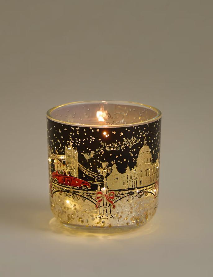 Mandarin Clove & Cinnamon Townhouse Light Up Candle
