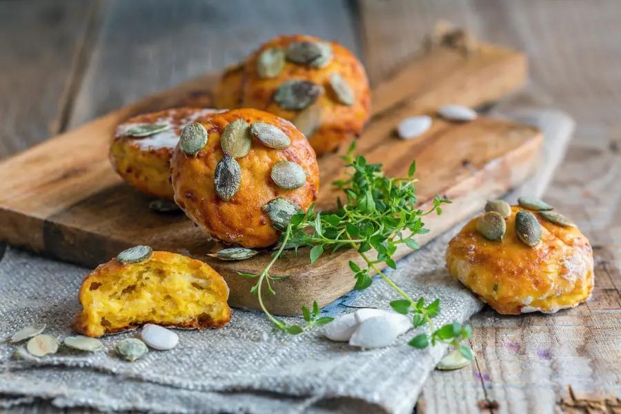 Pumpkin, thyme, and Parmesan scones