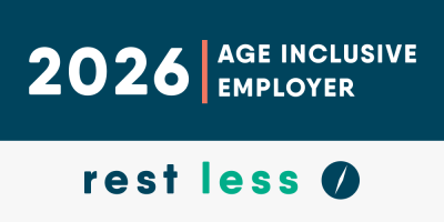 rest less age inclusive employer badge 2026