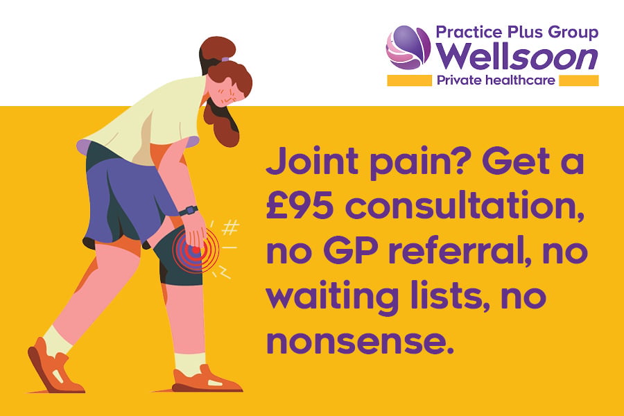 Restless Wait Joint pain? Get a £95 consultation, no GP referral, no waiting lists ...