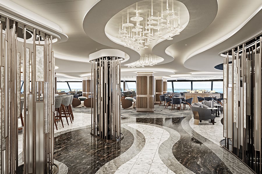 Oceania Allura is the sister ship to Oceania Vista (pictured) and features a similar design