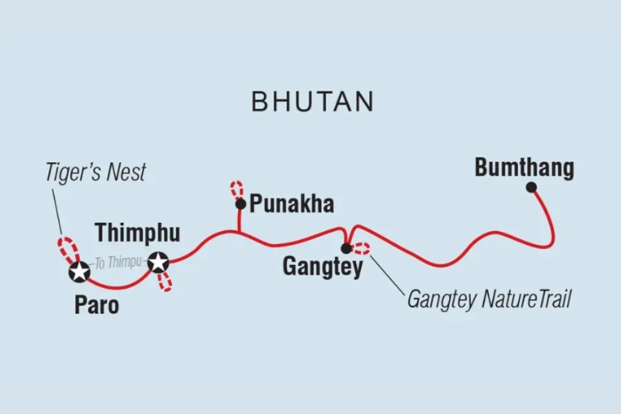 Bhutan Map