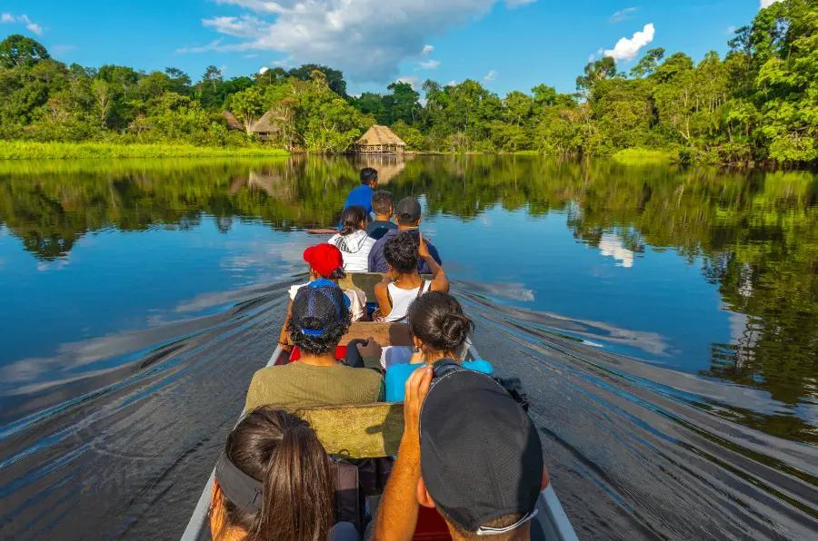Canoe through the Amazon