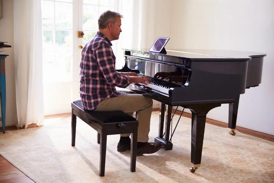 Playing piano